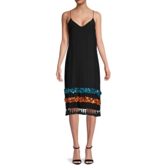 SACHIN + BABI • Bosphorus Silk Sleeveless Sequin Midi Slip Dress, 2 - Picture 16 of 16